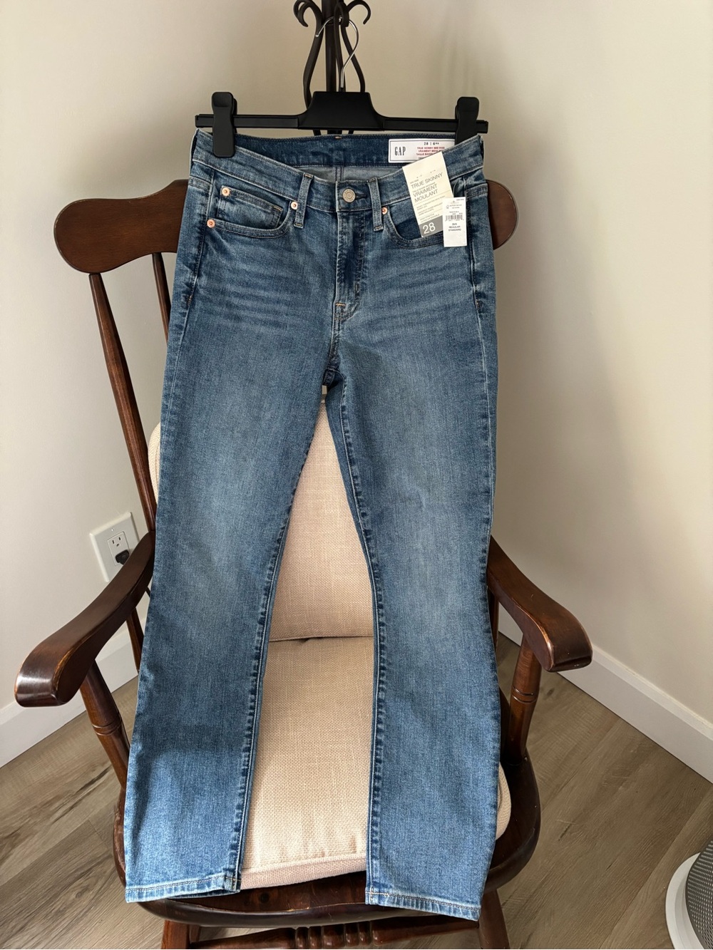 GAP Women's Medium Blue Straight-Leg Jeans